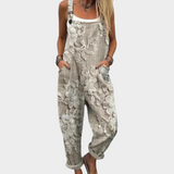 Inge - Bequeme bedruckte Latzhose