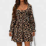 Alwine - Kleid mit Leopardenmuster