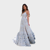 Doris - Lange, gespaltene Boho-Kleid