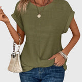 Claudia - Elegante Bluse mit Rundhalsausschnitt