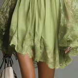 Heidi - Mini-Kleid mit schulterfreien und Spitzen-Details