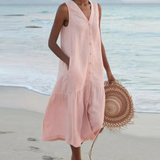 Renate - Kleid mit V-Ausschnitt