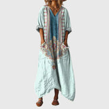 Beate - Maxikleid mit buntem Druck