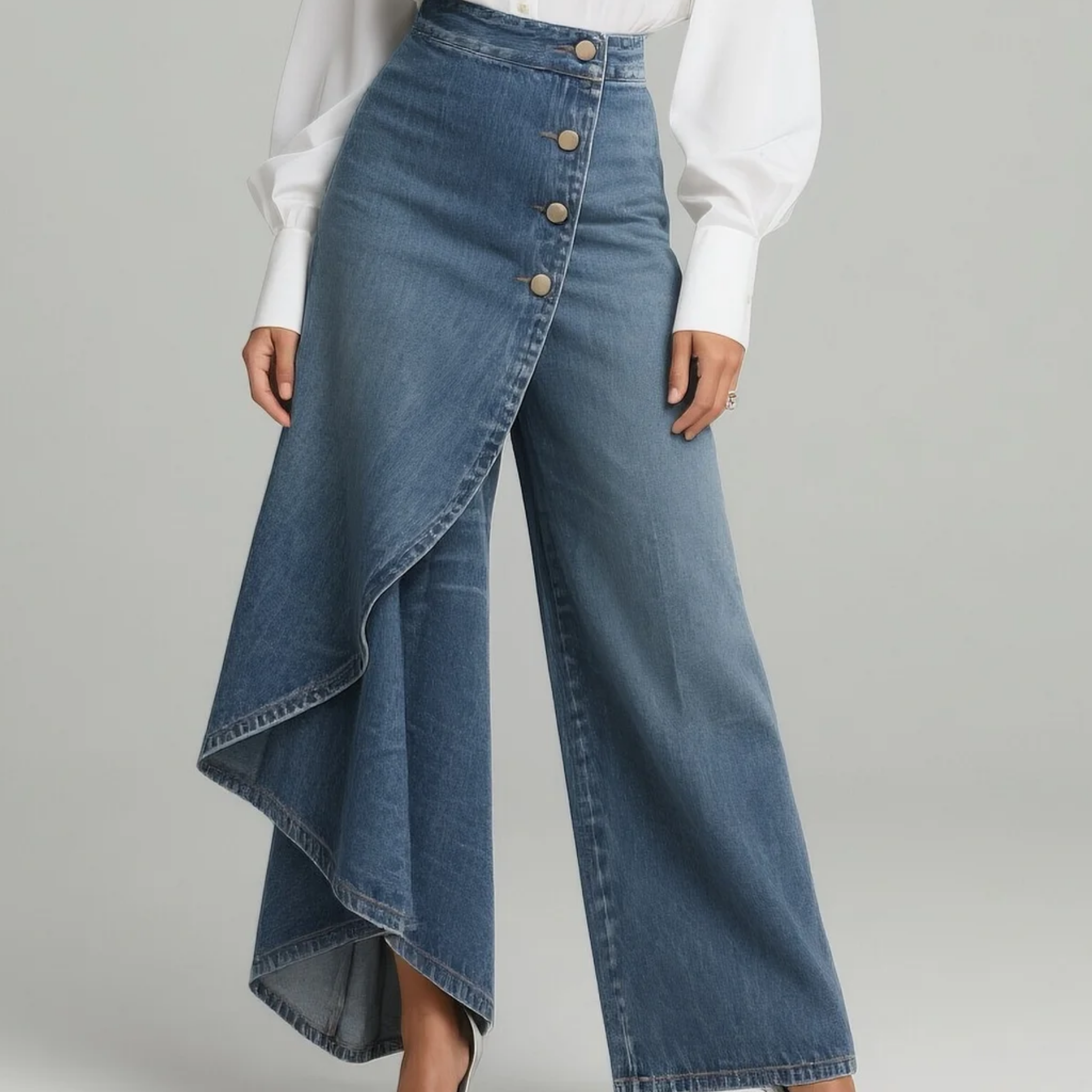 Angelika - Wickelhosen aus Denim