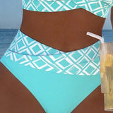Johanna - Bikini Zweiteiler mit Ausschnitt-BH und Diamantmuster