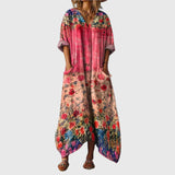 Astrid - Maxikleid mit farbenfrohem Druck