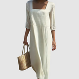 Uta - Lässiges Leinenkleid