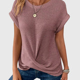 Claudia - Elegante Bluse mit Rundhalsausschnitt