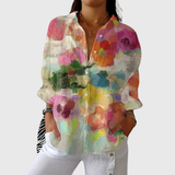 Mathilde - Leichte und farbenfrohe Druckbluse