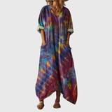 Frauke - Maxikleid aus weichem, buntem Stoff