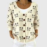 Almuth - Bequemer Strick-Cardigan mit Kapuze