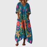 Erna - Maxikleid mit buntem Druck