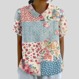 Christel - Elegantes, Blumiges Oberteil