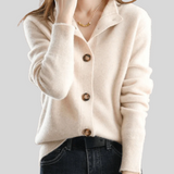 Klara - Cardigan aus Kaschmir im Retro-Stil