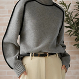 Mechthild - Eleganter Pullover mit hohem Kragen