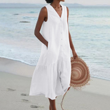 Renate - Kleid mit V-Ausschnitt