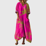 Frieda - Maxikleid mit farbenfrohem Druck