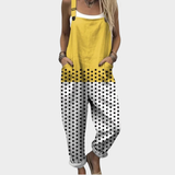 Christine - Bequeme bedruckte Latzhose