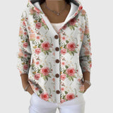 Walburga - Bequemer Strickcardigan mit Kapuze