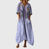 Elfriede - Maxikleid aus weichem, farbenfrohem Stoff