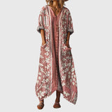 Carola - Maxikleid mit buntem Druck