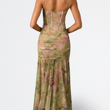 Hildegard - Lange Robe mit Korsett