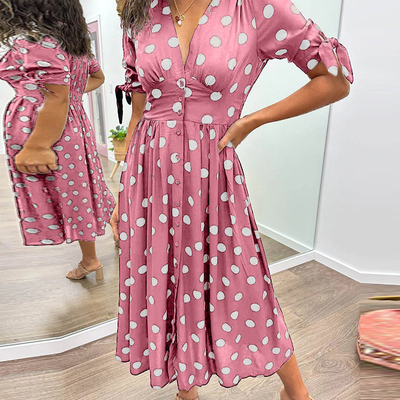 Lina - Elegantes Kleid mit Punkten