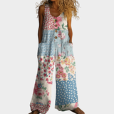 Beate - Fluide Bedruckte Latzhose