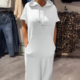 Malwine - Lässiges Kapuzenkleid