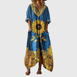 Ernestine - Maxikleid mit buntem Druck