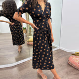 Lina - Elegantes Kleid mit Punkten