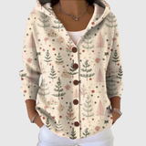 Genoveva - Bequemer Strickcardigan mit Kapuze