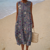 Frauke - Bequemes Sommerkleid ohne Ärmel