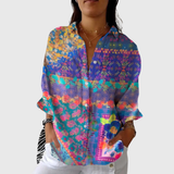Rosalinde - Leichte und farbenfrohe Druckbluse