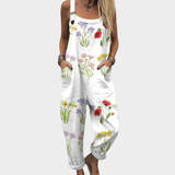 Brigitte - Bequeme, bedruckte Latzhose