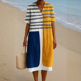 Selma - Farbblock-Kleid
