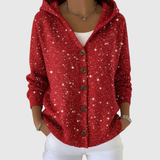 Karin - Bequemer Strickcardigan mit Kapuze