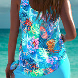 Agnes - Eleganter Tankini mit flacher Bauchwirkung und passendem Short