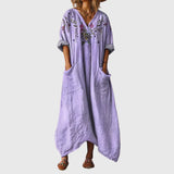 Doris - Maxikleid mit buntem Druck
