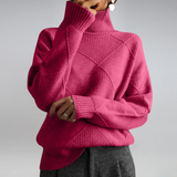 Almuth - Luxuriöser Kaschmirpullover mit Stehkragen