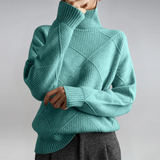 Almuth - Luxuriöser Kaschmirpullover mit Stehkragen