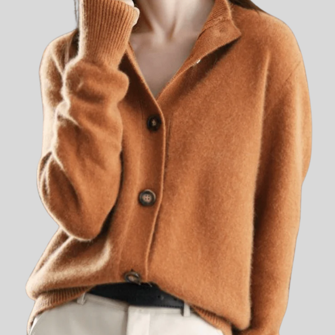 Klara - Cardigan aus Kaschmir im Retro-Stil