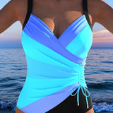Amalie - Eleganter Badeanzug mit buntem Druck