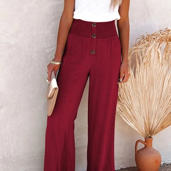 Ernestine - Hochtaillierte Lockere Hose