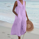 Renate - Kleid mit V-Ausschnitt
