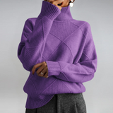 Almuth - Luxuriöser Kaschmirpullover mit Stehkragen