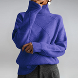 Almuth - Luxuriöser Kaschmirpullover mit Stehkragen