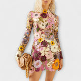 Erdmute - Kleid mit Blumenmuster