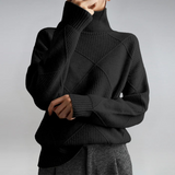 Almuth - Luxuriöser Kaschmirpullover mit Stehkragen