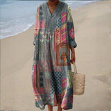 Trude - Bohemian Patchwork Kleid